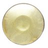 Travessa Centro de Mesa Fruteira Vidro Dourado Texturizado Luxo Atlas Gigante 39cm - Tuut - 3