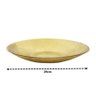 Travessa Centro de Mesa Fruteira Vidro Dourado Texturizado Luxo Atlas Gigante 39cm - Tuut - 2