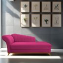 Ver imagem 2 de Diva Recamier Vanessa 160cm Lado Direito Suede Doce Sonho Móveis Pink