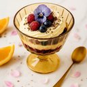 Ver imagem 2 de Jogo de Taças de Sobremesa Zaira Gold 6 Peças de 280 Ml.