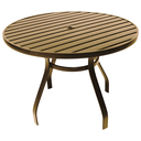 Ver imagem 1 de Mesa 1,20m Alumínio Fendi Resistente para Área Jardim Piscina Cozinha