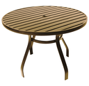 Ver imagem 1 de Mesa 1,20m Alumínio Fendi Resistente para Área Jardim Piscina Cozinha