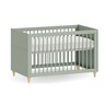 Berço de Bebê Verde com Carvalho Modelo Americano 2 em 1 Linha Fly - 5
