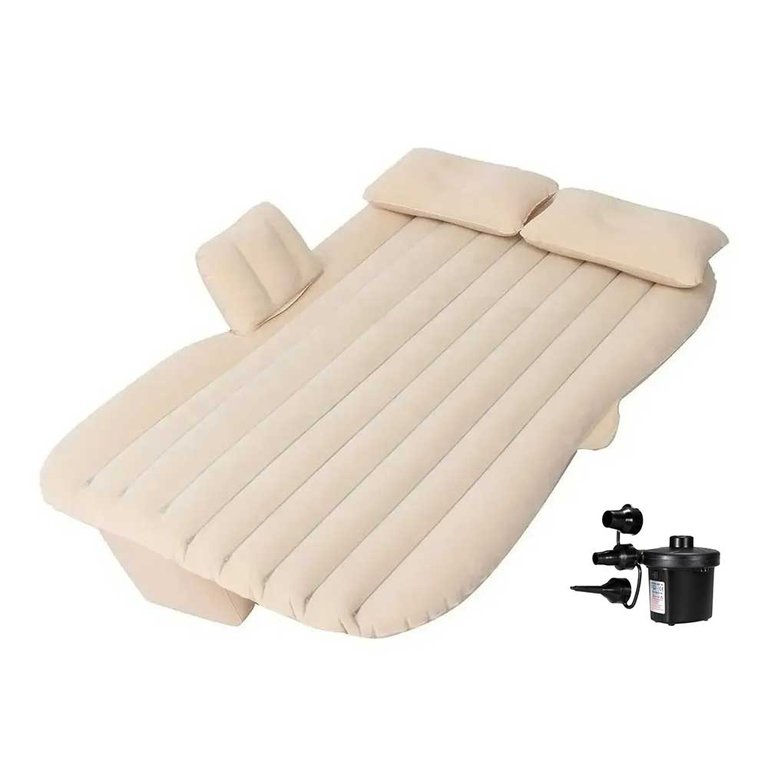 Colchão Cama Inflável para Carro com Bomba Elétrica 12v Vg Plus Bege Colchão Cama Inflável para Carro com Bomba Elétrica 12v Vg Plus Bege