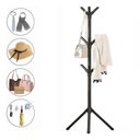 Ver imagem 2 de Cabideiro de Chão Portátil com 9 Ganchos Organização e Estilo em Qualquer Ambiente