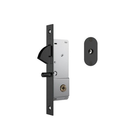 Fechadura de Porta de Correr Stam Tetra 1940 Preto