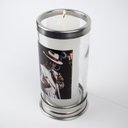 Ver imagem 5 de Suporte Vela 7 Dias Zé Pelintra Realista 18cm Vidro Alumínio