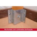 Ver imagem 7 de Conjunto: Mesa Sala Jantar Lins C/ Tampo Madeirado C/ Vidro Curvo 160x90cm e 6 Cadeiras Malu Nature/