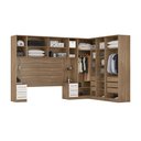 Ver imagem 3 de Guarda-Roupa Casal Demóbile Escócia com 7 Peças, 11 Portas e 9 Gavetas com Espelho Amêndola/Branco