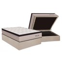 Ver imagem 1 de Cama Box Baú Casal: Colchão Molas Masterpocket Ensacadas Orthoflex Memory Hp + Base Crc Suede