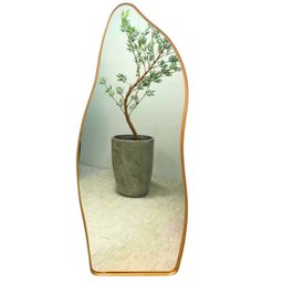 Espelho Grande Corpo Inteiro com Moldura Metal Orgânico Decorativo 150x60cm Luxo - 2