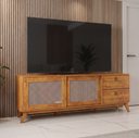 Ver imagem 1 de Rack Retro para TV de 75 Polegadas Portas com Palhinha Delta