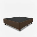 Ver imagem 1 de Base Cama Box Casal Diversas Cores (138x188x40) - Corino Marrom