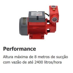 Bomba de Agua Autoaspirante Eletrica Bb500a 0,5cv Bivolt Branco - 3