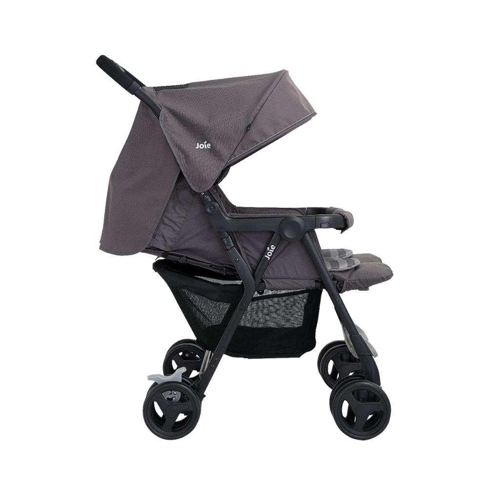 Carrinho De Passeio Para Bebês Gêmeos Aire Twin Joie Cinza Dark - 4