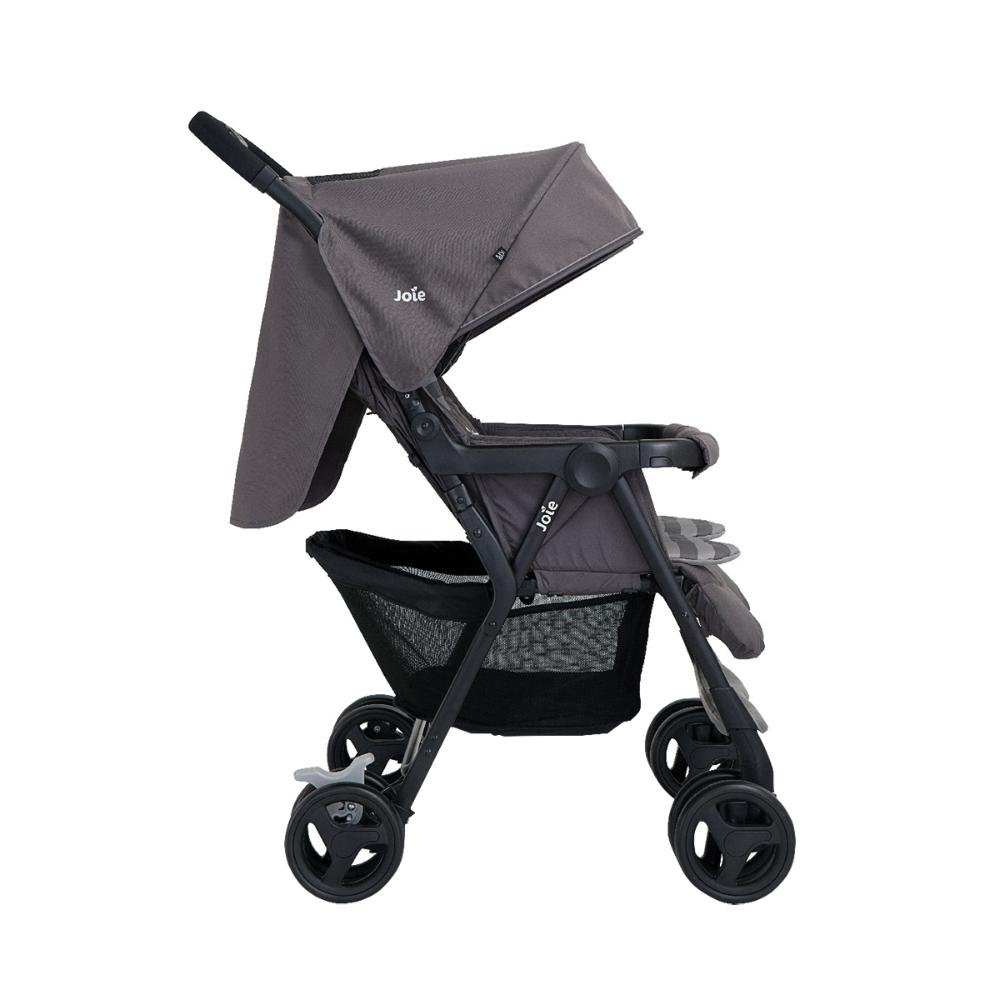 Carrinho De Passeio Para Bebês Gêmeos Aire Twin Joie Cinza Dark - 3