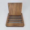 Ver imagem 3 de Porta Copos Madeira Mesa Jantar Cozinha Bar 6 Durável Unidades Quadrado Carvalho