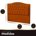 Ver imagem 4 de Cabeceira Casal Queen Size Estofada para Cama Box Maitê Veludo Cor Terracota