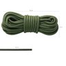 Paracord 750 Libras 5mm 387kg Corda de Sobrevivência Resistente 10 Metros Verde Oliva - 3