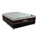 Ver imagem 1 de Cama Box Casal Preto e Colchão Sleep King Molas Ensacadas Ortobom