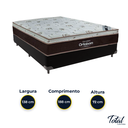 Ver imagem 3 de Cama Box Casal Preto e Colchão Sleep King Molas Ensacadas Ortobom