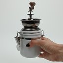Ver imagem 2 de Moedores de Cerâmica / Metal Branco 14x8x8cm Decoração Casa