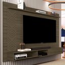 Ver imagem 2 de Painel Suspenso para TV Roma 60 pol 170cm MDF Castanho Milani Movelaria