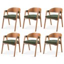 Ver imagem 1 de Kit 6 Cadeiras para Sala de Jantar Luna Verde Yescasa