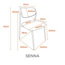 Ver imagem 2 de Conjunto 4 Cadeiras Classicas com Assento e Encosto Estofados Senna Fratini
