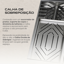 Ver imagem 6 de Cuba Gourmet Dubai Inox 304 Pia Cozinha 70x40 cm com Tábua de Corte Calha e Dispenser Cozix