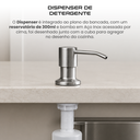 Ver imagem 3 de Cuba Gourmet Dubai Inox 304 Pia Cozinha 70x40 cm com Tábua de Corte Calha e Dispenser Cozix