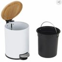 Ver imagem 3 de Lixeira para Banheiro com Pedal Branca 5 L
