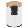 Lixeira para Banheiro com Pedal Branca 5 L - 4