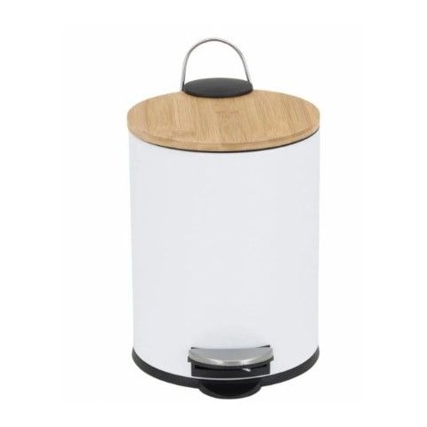 Lixeira para Banheiro com Pedal Branca 5 L