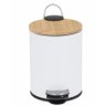 Lixeira para Banheiro com Pedal Branca 5 L - 1