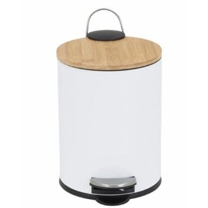 Lixeira para Banheiro com Pedal Branca 5 L