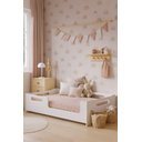 Ver imagem 2 de Cama Criança Cecília Solteiro Montessori Menina Proteção Lateral - Branca