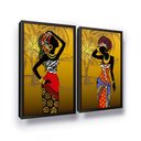 Ver imagem 1 de Quadros Decorativos Mulher Africana com Moldura Grande
