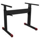 Ver imagem 3 de Mesa Gamer Connect Pro com Regulagem de Altura Detalhe Vermelho - Preto/Vermelho