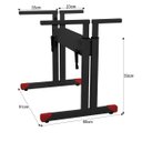 Ver imagem 6 de Mesa Gamer Connect Pro com Regulagem de Altura Detalhe Vermelho - Preto/Vermelho