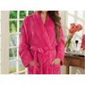 Roupão Feminino Pluch Soft Saída De Banho,piscina,banheira - Fúcsia / Fúcsia - G - 1