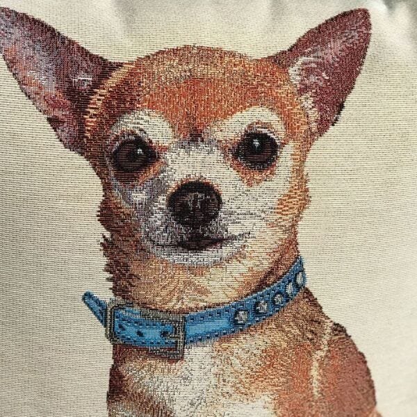 Almofada cheia em Jacquard Corgi - dupla face - 2