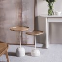 Ver imagem 4 de Mesas Laterais Kim – Sofisticação e Praticidade com Madeira e Laca Off-white