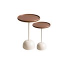 Ver imagem 1 de Mesas Laterais Kim – Sofisticação e Praticidade com Madeira e Laca Off-white