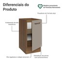 Ver imagem 3 de Balcão de Cozinha 40 cm 1 Porta (sem Tampo) Rustic/Crema Agata Madesa