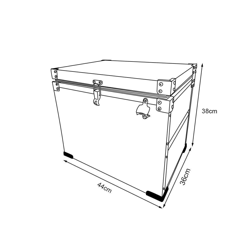 Caixa Térmica com Sanca Lateral para Trasportes Acabamento em Inox 30 Litros Verde - 5