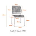 Ver imagem 2 de Cadeira em Aço Empilhável para Área Externa Leme Fratini