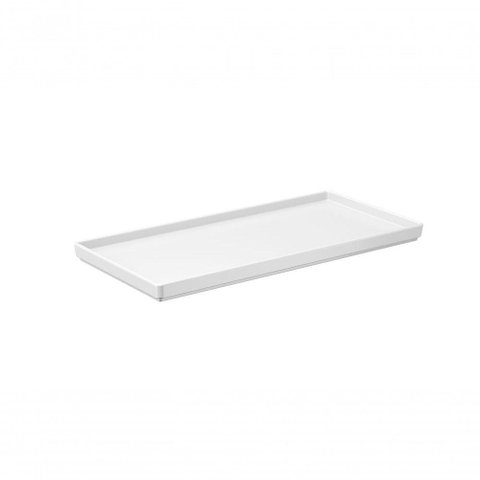 Prato Retangular 27x13x1,5cm Branco Uno Coza 27 X 13 X 1,5 Cm Branco Coza