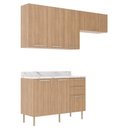 Ver imagem 5 de Armário de Cozinha Completa Modulada Reta 5 Peças 180cm Cz1102 Dália Tecnomóbili