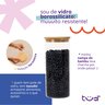Kit 3 Potes de Vidro 1,6l Tampa de Bambu Herméticos Redondos - Tüd - 4